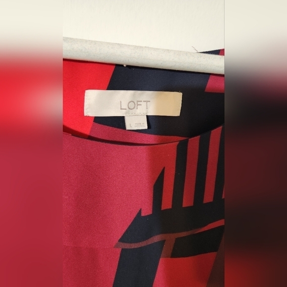 Multi colored peek sleeve blouse - Picture 3 of 8